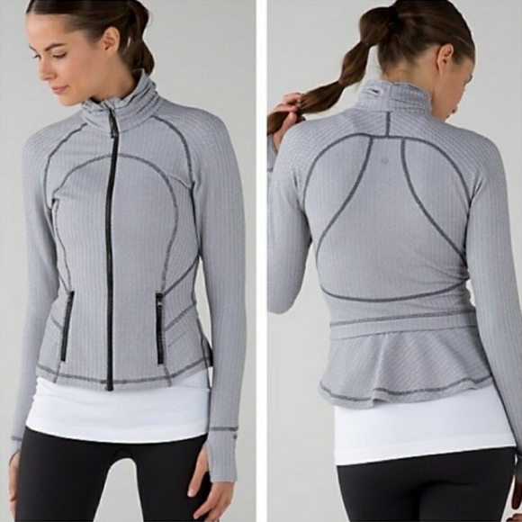 lululemon athletica Jackets & Blazers - Lululemon Hustle in your Bustle Jacket Size 4 Gray